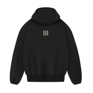 essentials 3 stripes fleece hoodie (1)