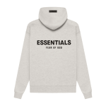 Jasnoszara bluza z kapturem Essentials