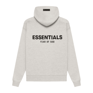 Jasnoszara bluza z kapturem Essentials